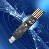 dual protocol m2 ssd board m 2 to usb adapter m 2 nvme pcie ngff sata m2 card for 2230 2242 2260 2280 nvmesata m 2 ssd rtl h4s2