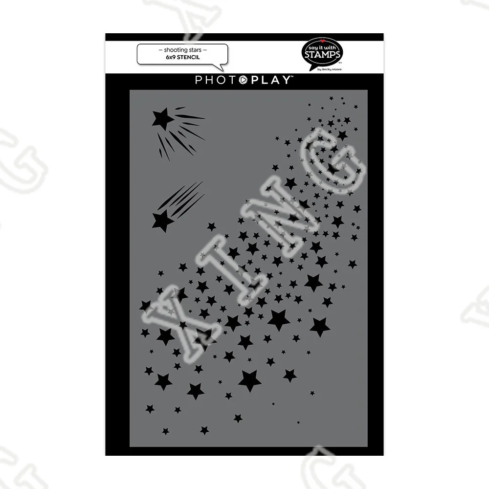 

2022 New Shooting Stars Stencil Decorate Craft Coloring Embossing Template Diy Greeting Card Handmade Painting Layering Stencils