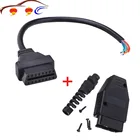 OBD2 (M + F) штекер + 16-контактный открытый удлинитель кабеля в сборе OBD 2 OBD II диагностический адаптер jсейный Бесплатная доставка