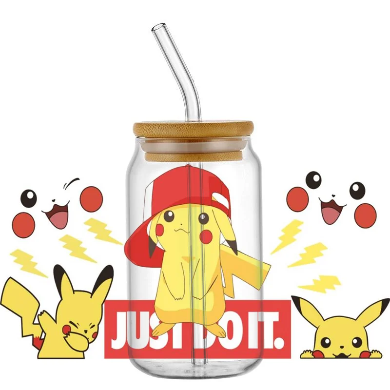 Miniso Digital Elf Mug UV DTF Cup Wrap для 16oz Libbey Glass может обернуть переводную наклейку