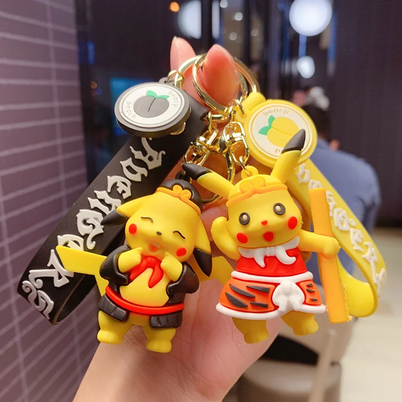 

New Pokemon Anime Figure Model Toys Cartoon Children Toy Pokemon Pendant Keychain Girls Cute Bags Keyring Boys Birthday Gifts