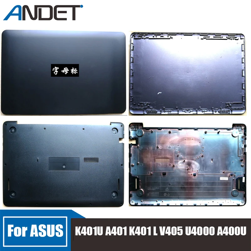 

For ASUS K401 A401 K401L K401U K401LB V405 U4000 Screen Back Shell Plastic Top Case Frame Notebook Host Lower Cover Accessories