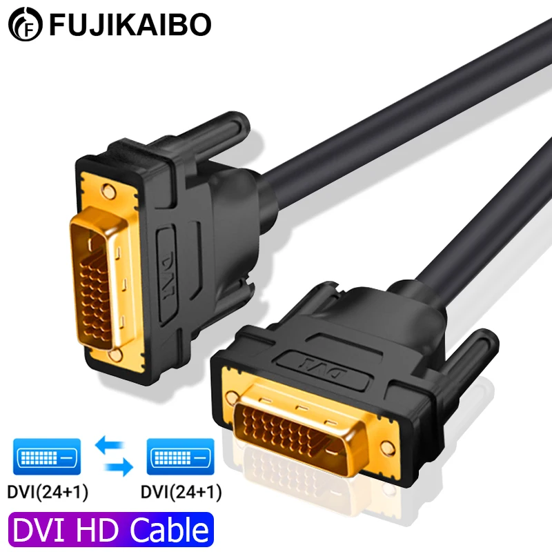 4K*2K High Speed DVI Cable Gold Plated Plug Male-Male DVI TO DVI 24+1 PIN Cable 1M 1.5M 2M 3M 5M For LCD DVD HDTV XBOX Monitor