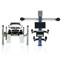popular aligner machine 3d wheel alignment four post car lift use with alignment machine for garage