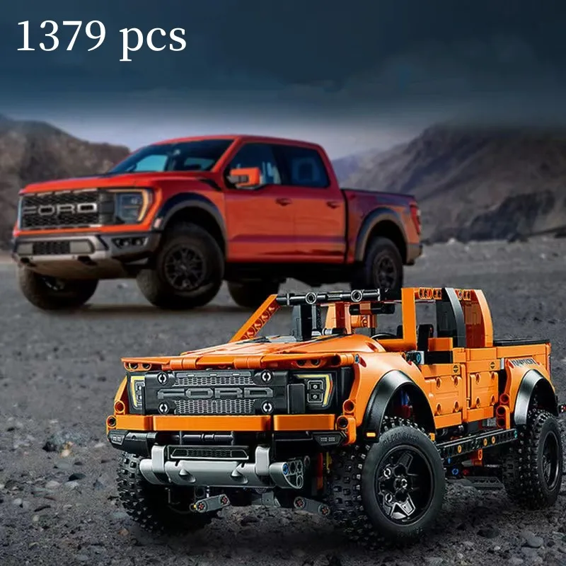

Technical Forded Raptor F150 Truck Car Building Blocks Pick Up Cross-Country Bricks MOC 42126 Assemble Toys for Kids Boys Gift