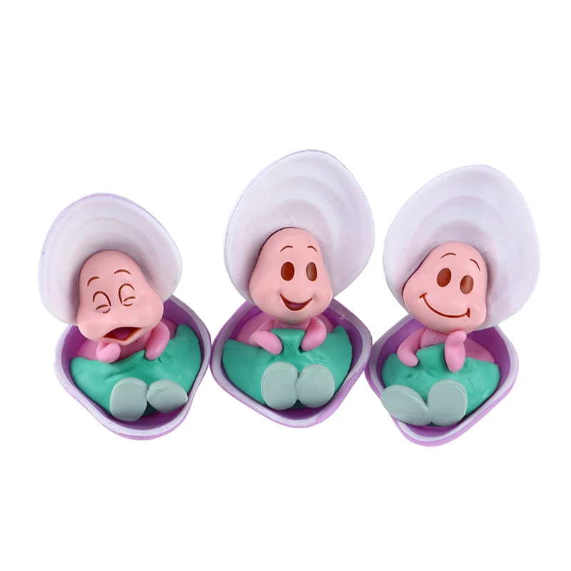 3Pcs/Set Kawaii Alice in Wonderland Young Oyster Baby Action Figure Dolls Toys