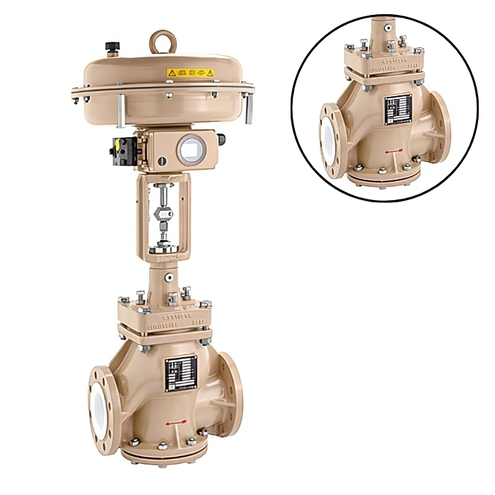 Samson Br 01a Pneumatisch Ansi Globe Klepbediening Systeem Verbeterde Prestaties Geïntegreerde Drukregeling Vlinder Oem