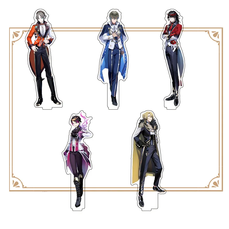 

15CM Luxiem Rainbow Vtuber Clubs Nijisanji Anime Figure LKE LUCA MYSTA VOX SHU Acrylic Stands Model Plate Desk Decor Props Gifts