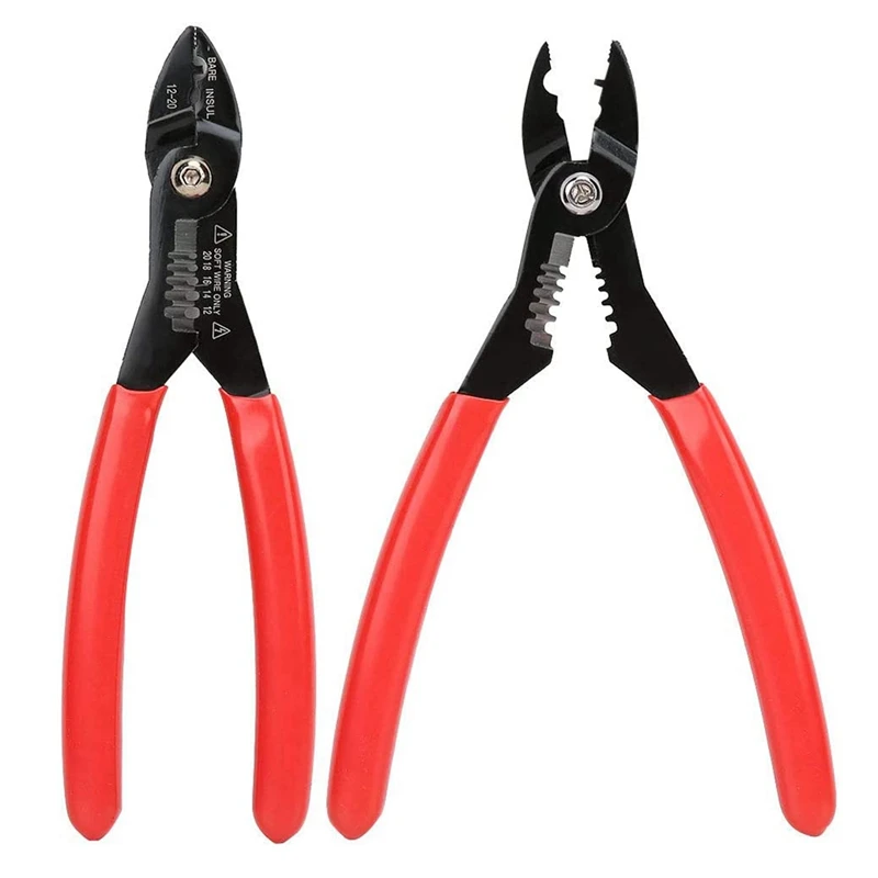 

Wire Stripper,4 In 1 Multi Purpose 12-20 AWG Electricians Pliers Cable Stripper,Electrical Cable Stripping Crimping Tool