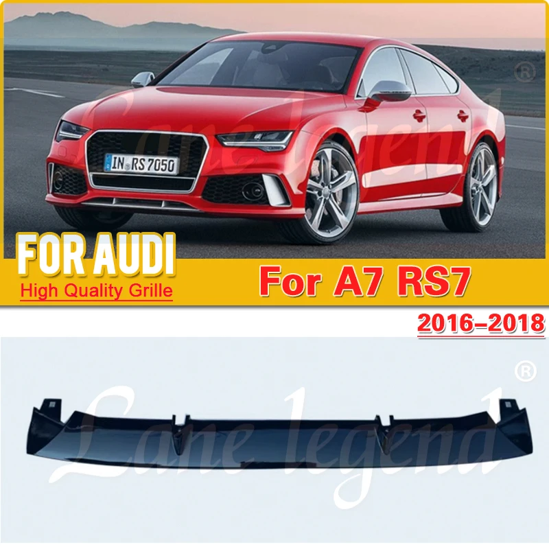 Фото Для Audi A7 RS7 2016 2017 2018, высококачественный автоматический передний бампер, нижний спойлер, нижний диффузор, автомобильный экстерн №1