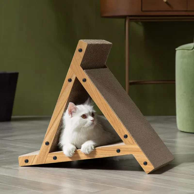 

NEW2023 Wooden Cat Scratcher Board Detachable Cat Scraper Scratching Cats Training Grinding Claw Climbing Toys Pet Furniture Sup