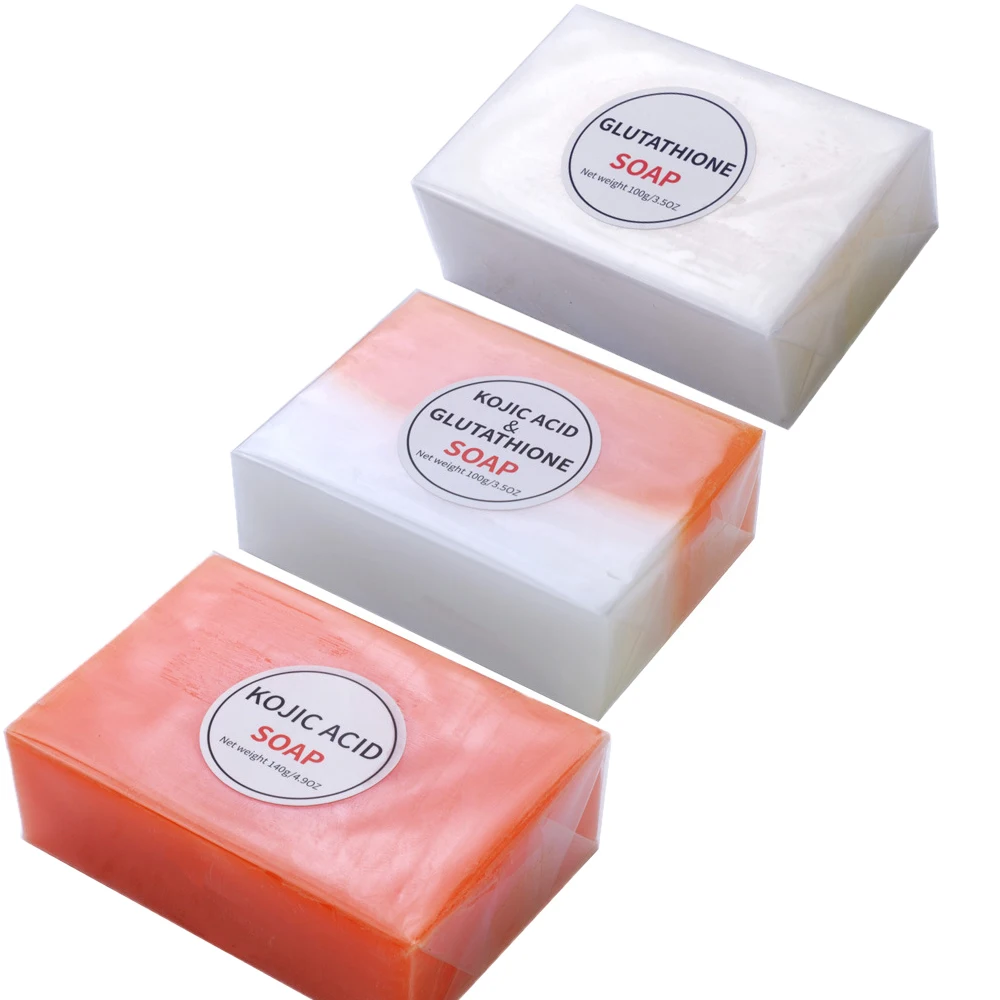 

Glutathione Soap Lightening Hand Made Soap Skin Bleaching Brightening Face Kojic Acid Soap Savon Jabón мыло Shampoo صابون