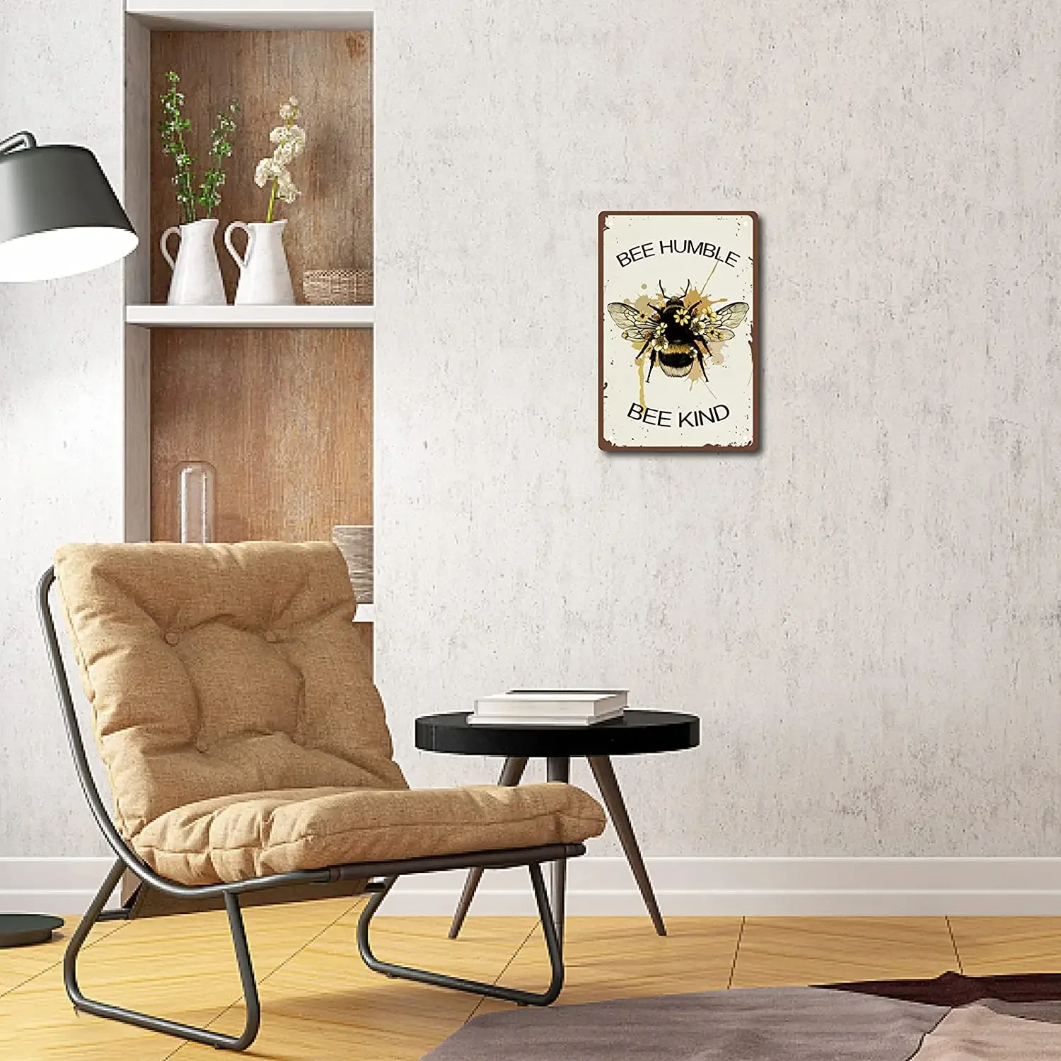 Металлическая жестяная вывеска Bee Humble Kind Ретро Винтаж Забавный Настенный Декор