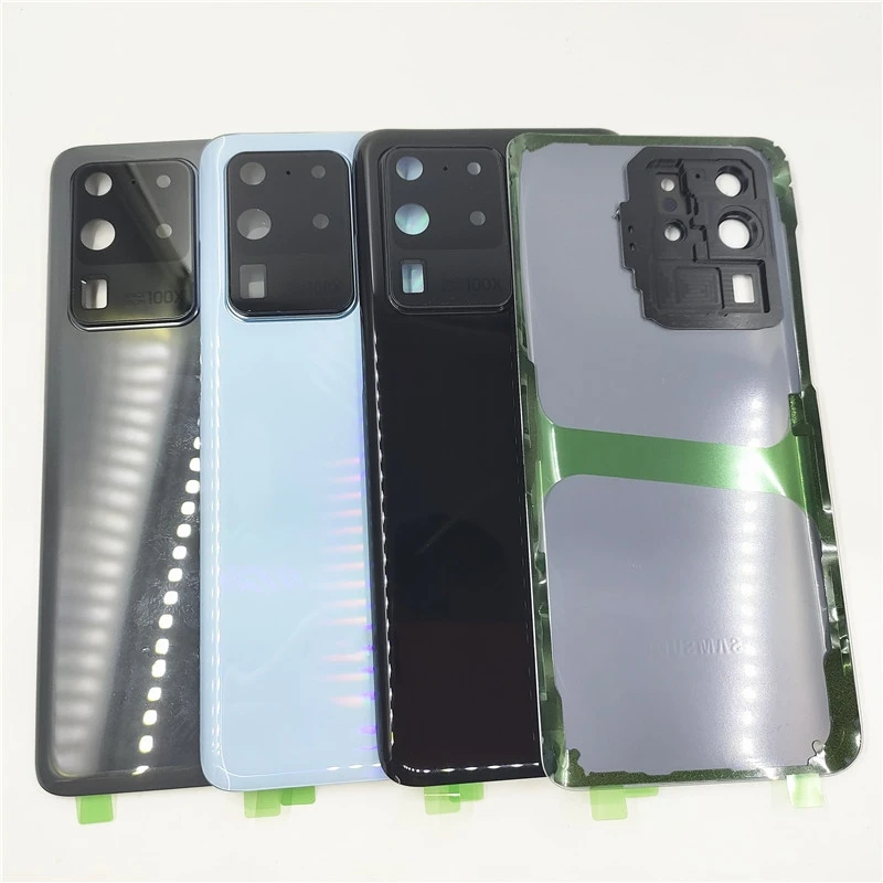 Задняя крышка аккумуляторного отсека для Samsung Galaxy S20 Ultra SM-G988, корпус задней панели, запасные части с объективом камеры (art.: 3920dc3ccf2cf) - 3920dc3ccf2cf