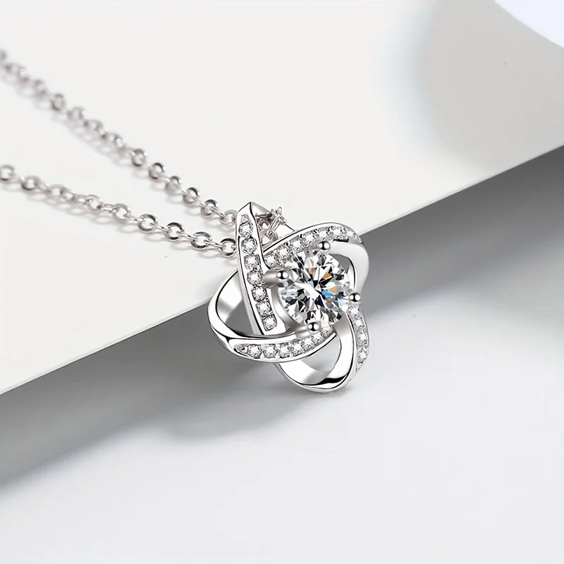 Ожерелье с кулоном Love Knot подарки для бабушки подарок от внучки внука ожерелье