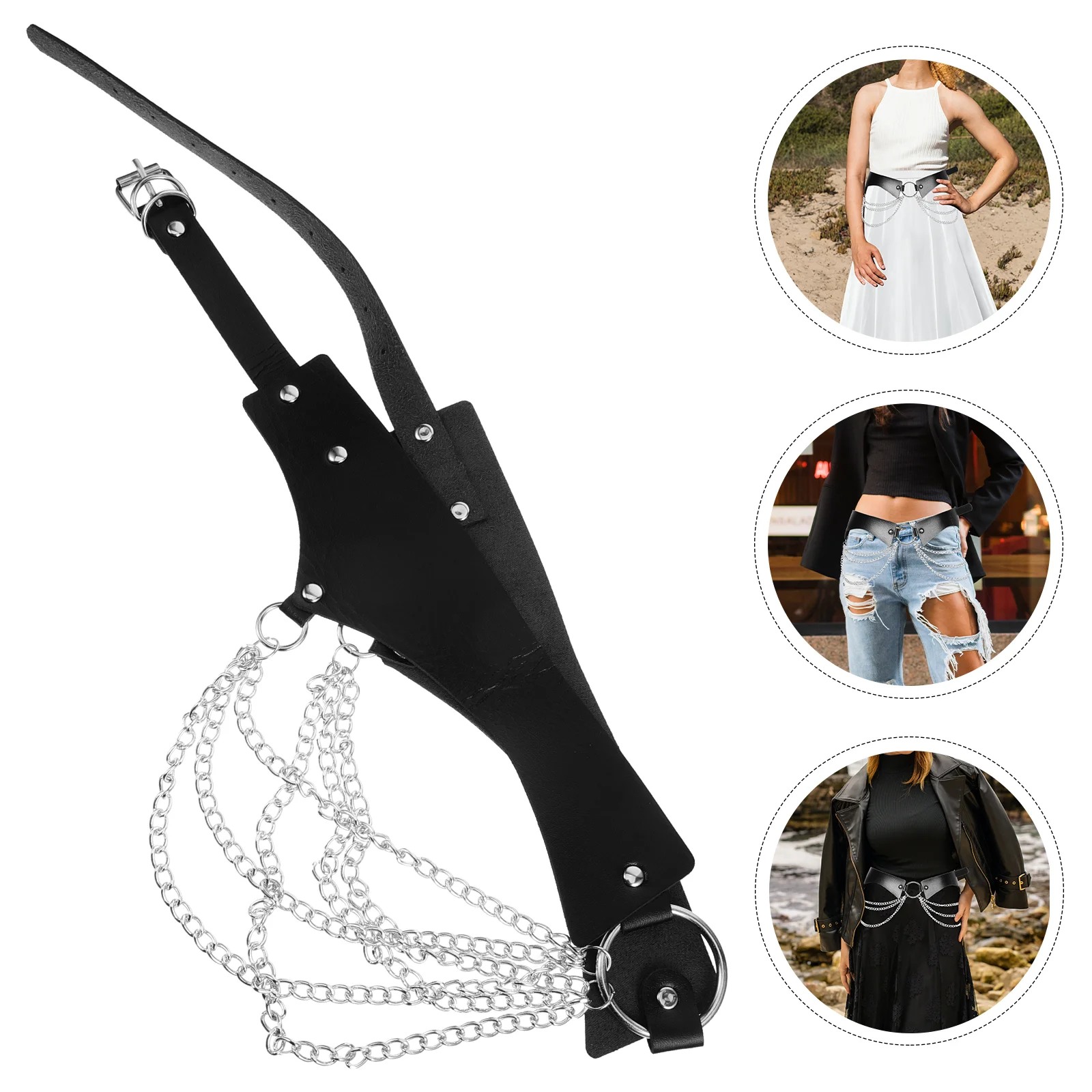 

Belt Metal Waist Chain Goth Accessories Pants Dress Steampunk Body Chains Women Miss