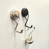 1 piece of powerful magnetic hook wall mounted hanger hook heavy duty magnet hook kitchen wardrobe household storage tool