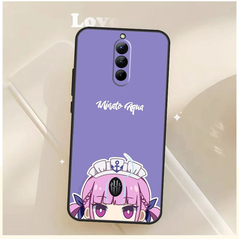 Фото Чехол Minato Aqua Hololive для ZTE Nubia Red Magic 10 Pro 10S 8S 9S 8 9 Pro Plus 6 7 6S 7S RedMagic 10 Air Cover №4