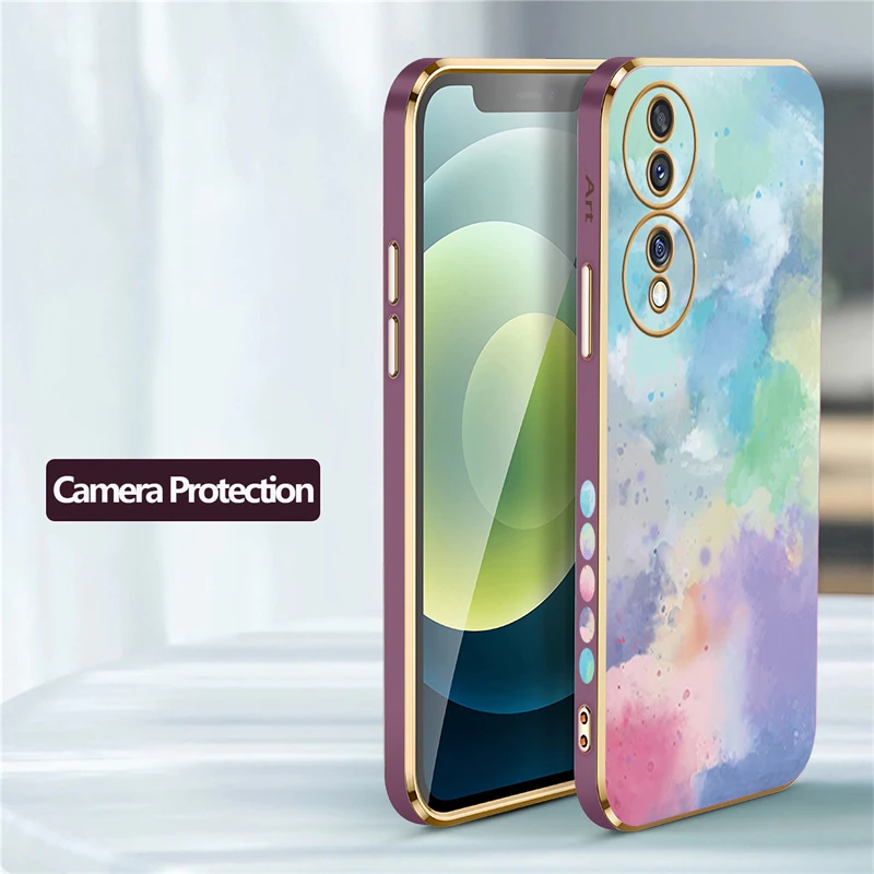 Силиконовый чехол с покрытием для Huawei Honor 70 20 50 X7A X9A X40 X9 Pro Y9 Y7 Prime 2019 Y8P Y7A Y6P Y9S Мягкий