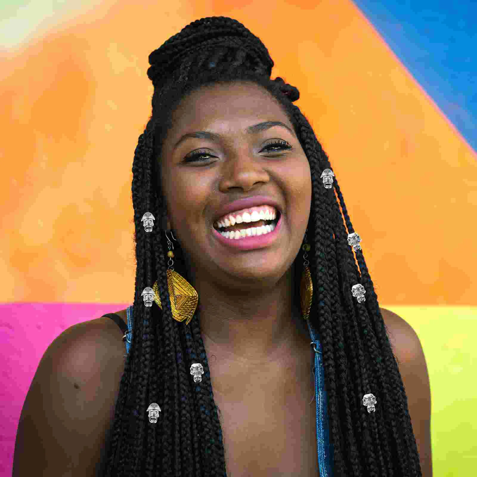 10 шт. дреды бусины аксессуары для волос в стиле ретро драгоценности пиратские