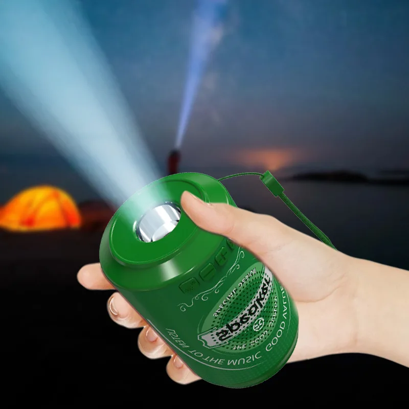 Фото DV-16 Портативный мини-беспроводной динамик BG со светодиодной подсветкой RGB Выходная мощность 5 Вт Работает от батареи — креативный беспроводной дизайн №2
