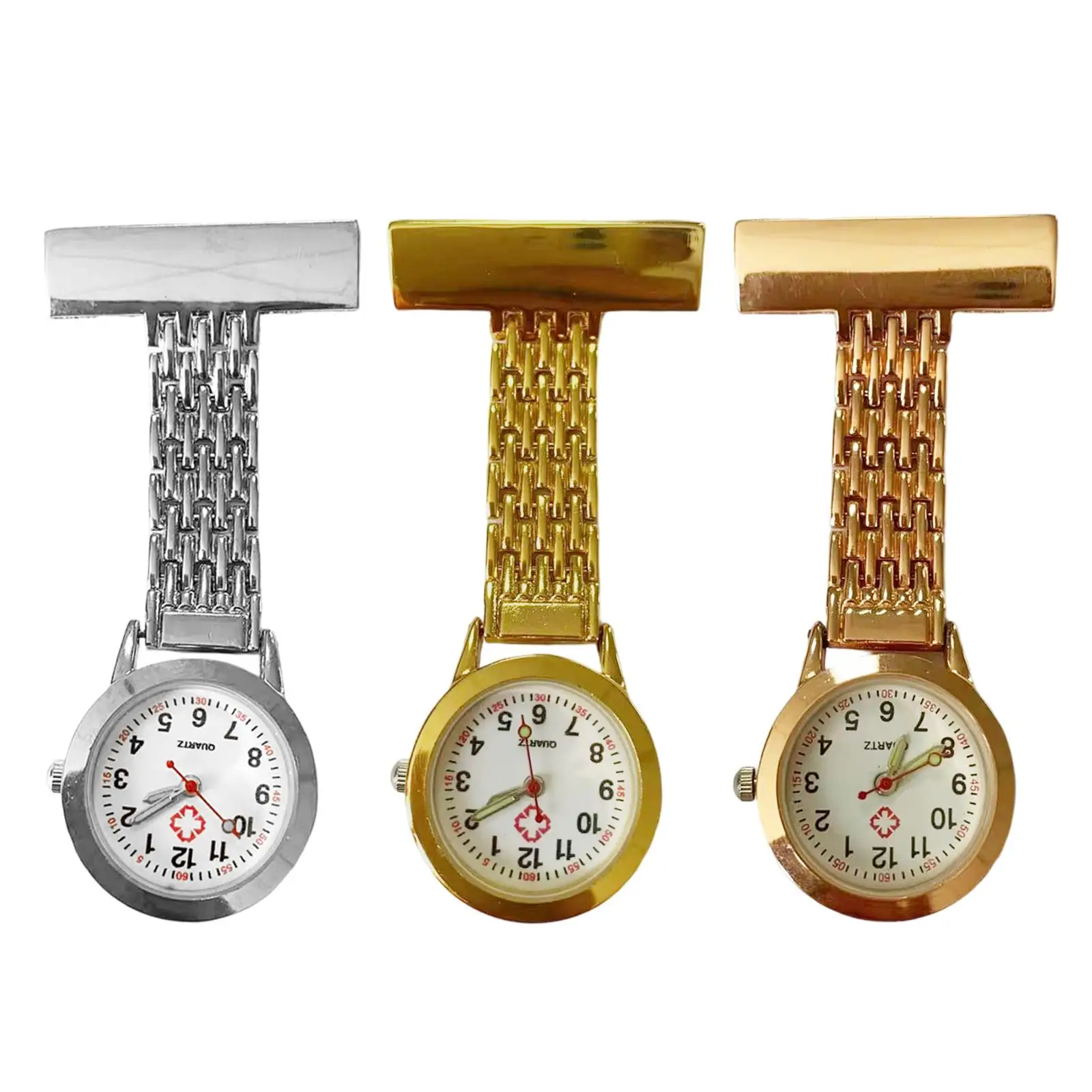 

High Quality Metal Nurse Watch Pin Pocket Watch Hanging Quartz Watch Brooch Decor