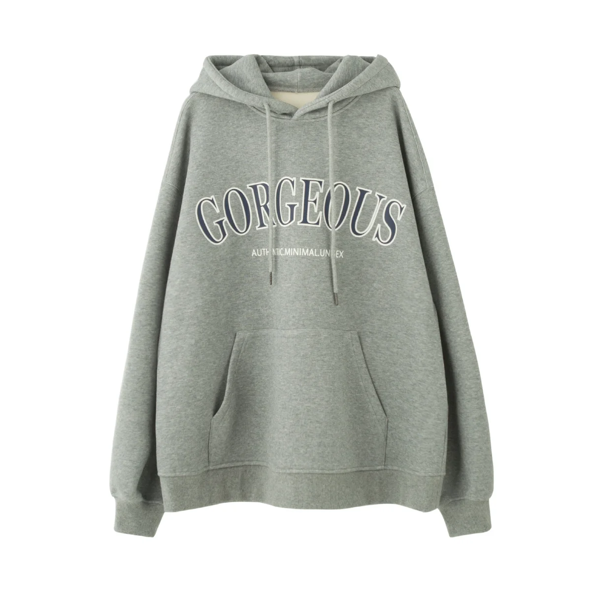 Осенне-зимняя американская плюшевая толстовка с буквенным принтом Женское