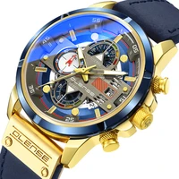 olense 2022 new mens sports watches luminous fashion multifunctional quartz watch belt watch