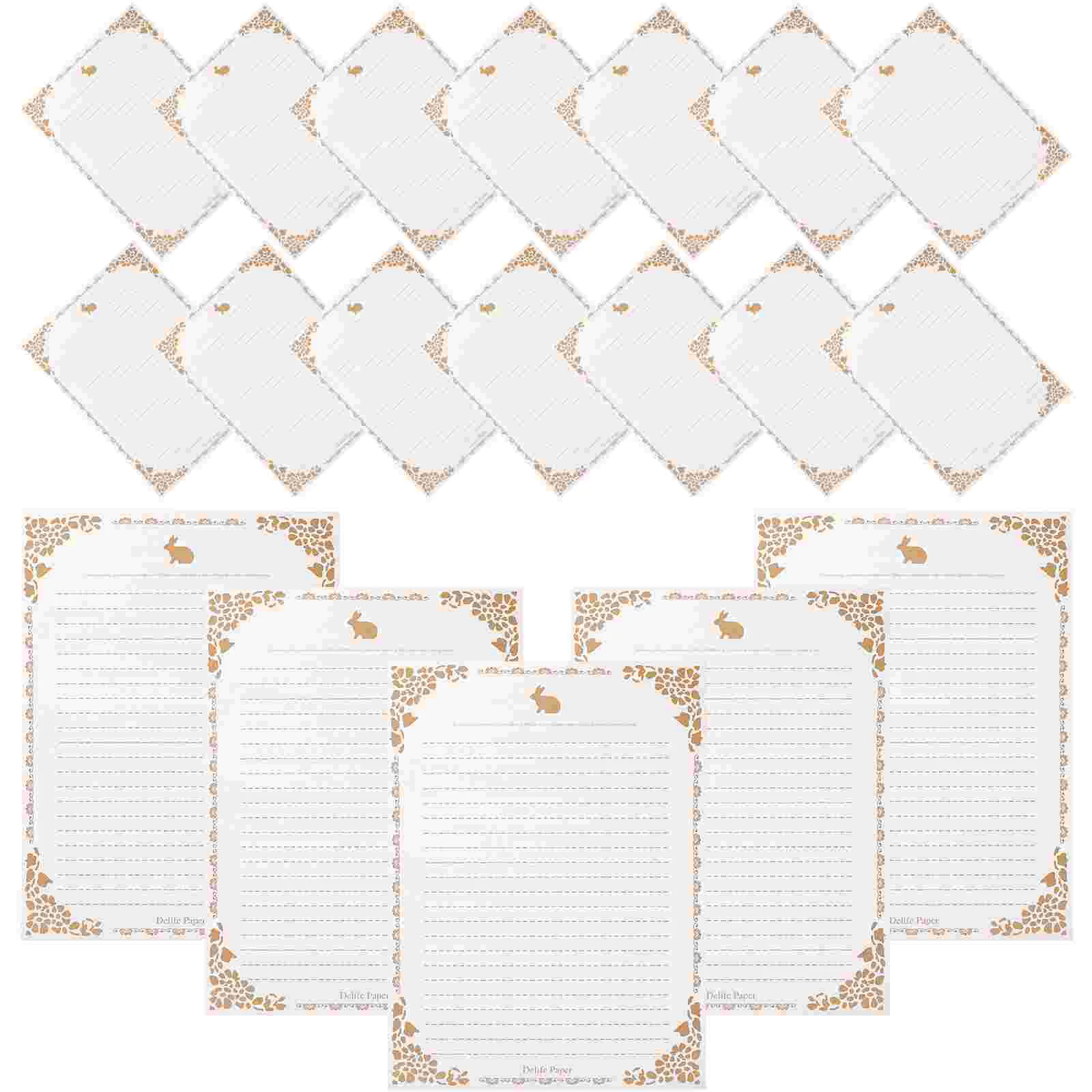 

50 Sheets Literature Lovers Blank Greeting Cards Letter Paper Decorative Writing