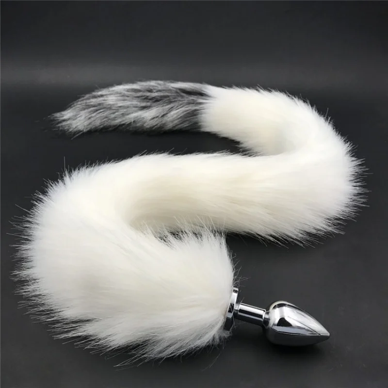 Анальная пробка с имитацией лисьего хвоста секс-продукт для пары и взрослых