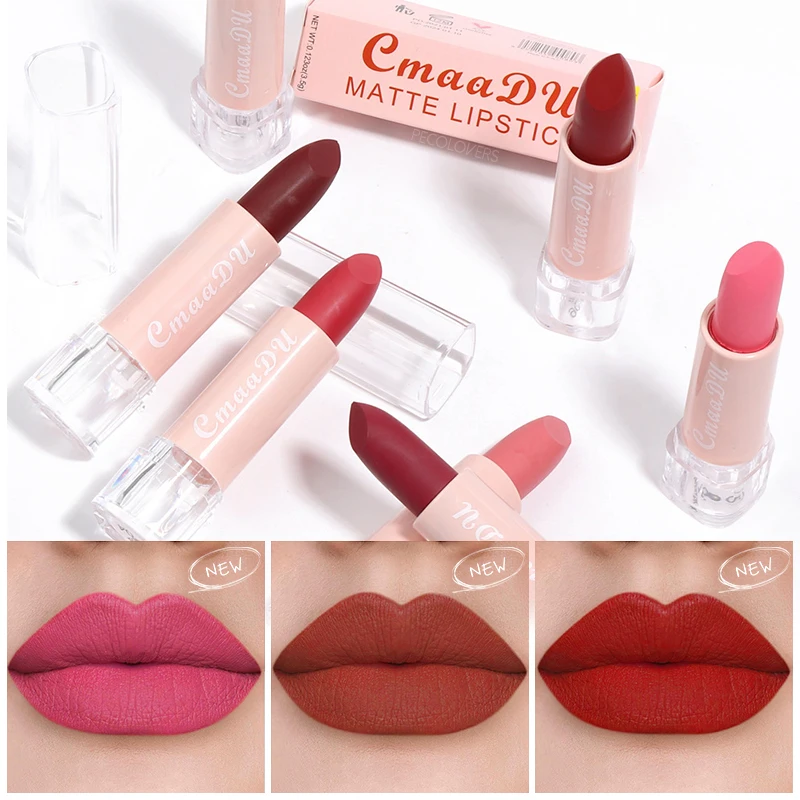 

New Sexy 15 Colors Lips Makeup Lipstick Lip Gloss Long Lasting Moisture Cosmetic Lipstick Red Lip Matte Lipstick Waterproof