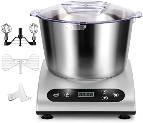 

Кухонный стенд, миксеры с ЖК-дисплеем, 450 Вт, чаша 6qt, Функция нагрева и брожения с тестовой ложкой, наклейка для крема, яйцо Whick( Oll