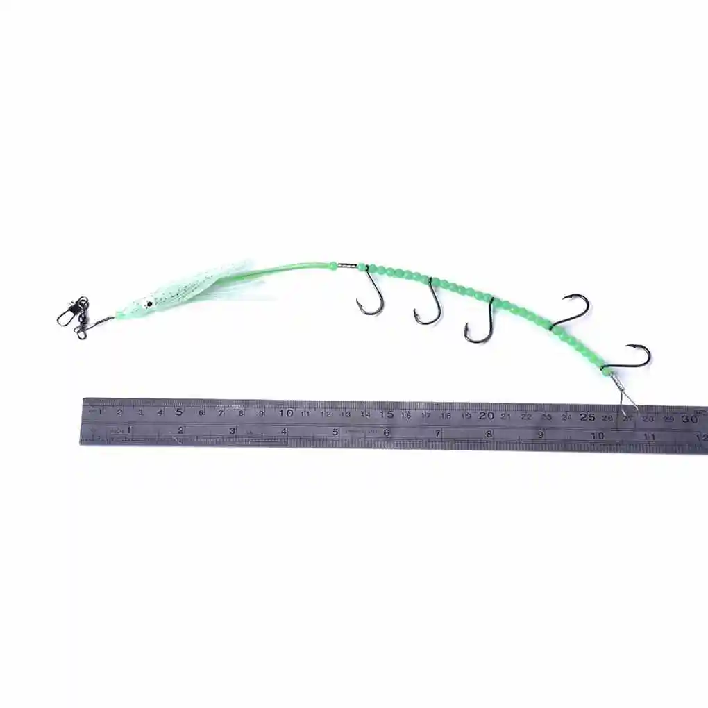 

Гибкие пластиковые приманки, искусственная Серебристая приманка, светящиеся бусины, рыболовный крючок, Смешанная фотография