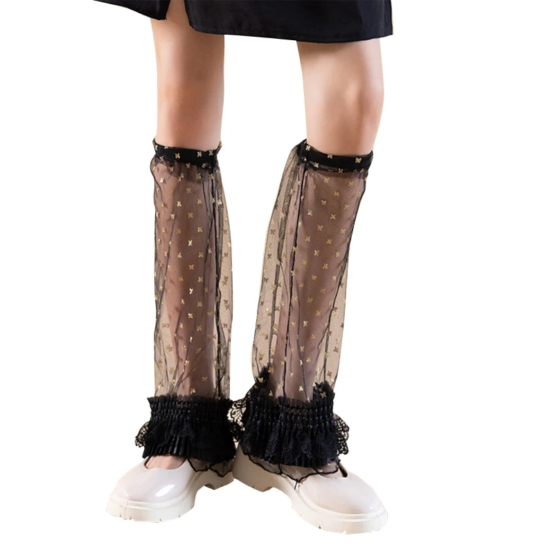 

Slouch Socks Long JK Socks Women Jk Stocking Leg Warmers Loose Knee Thigh High Knit Loose Stockings