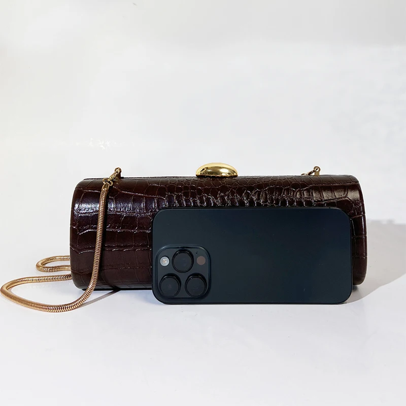 Роскошная горизонтальная сумка с крокодиловым узором для женщин дизайнерская