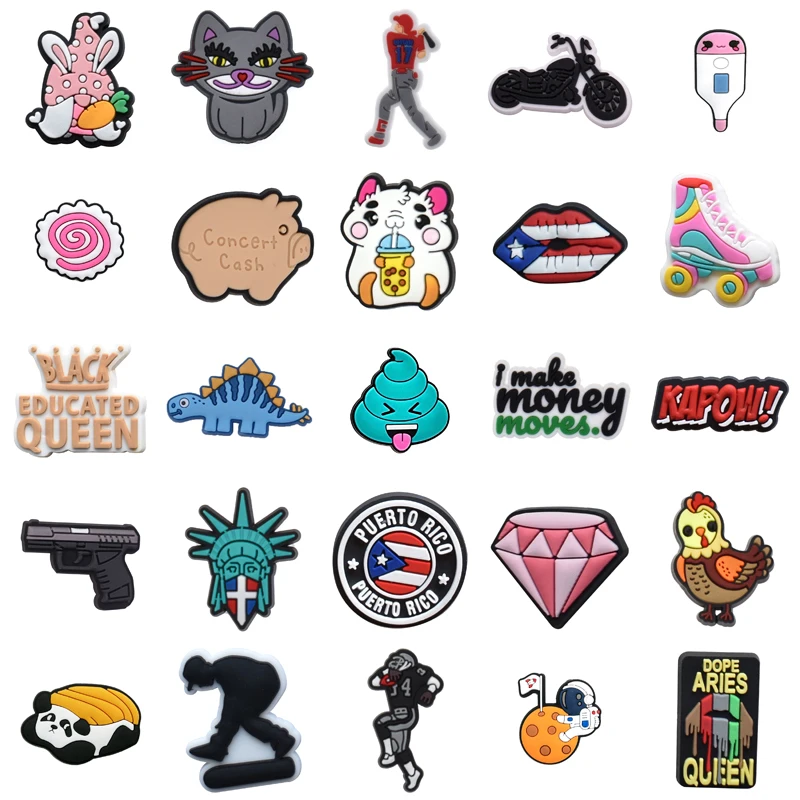 

Men Decorations for Crocs Packs Boy Shoes Accessories Para Pins Kids Wholesale Bulk Shoe Charms Girl Set Jeans Gifts Women Charm