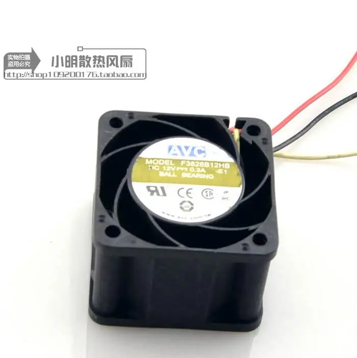 

ORIGINAL TAIWAN AVC F3828B12HB 3828 12V 0.3A SILENT COOLING FAN 38 * 38 * 28MM