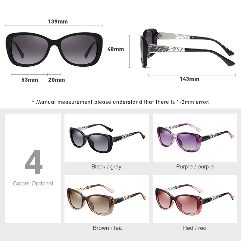 LM 2024 женские солнцезащитные очки с градиентными поляризованными линзами