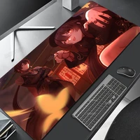 hutao office accessories accessories for pc gamer office desk laptop xxl rgb mouse pad anime large gaming japanese mat