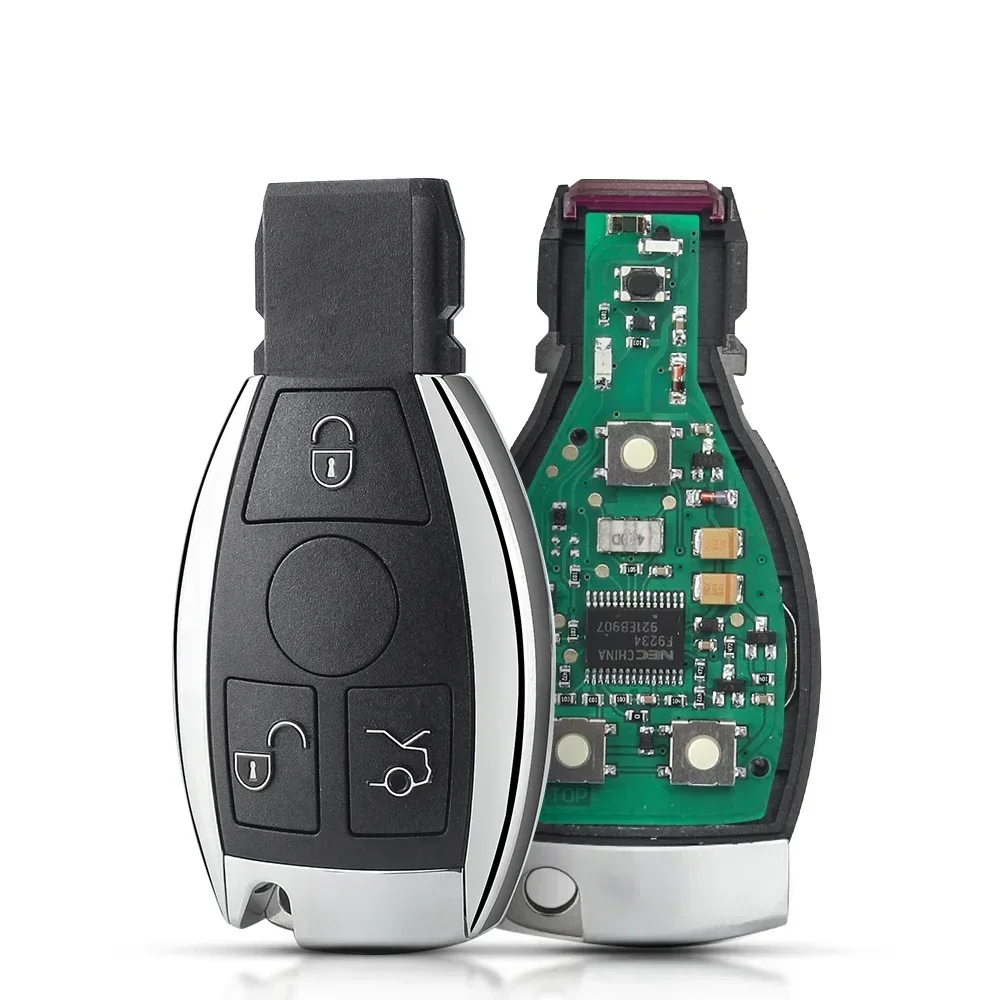 

KEYYOU 1 шт. умный дистанционный автомобильный ключ для Mercedes Benz A B S E Class с поддержкой BGA и чипа NEC, брелок 315 МГц 433,92 МГц, 2/3 кнопки, ключ