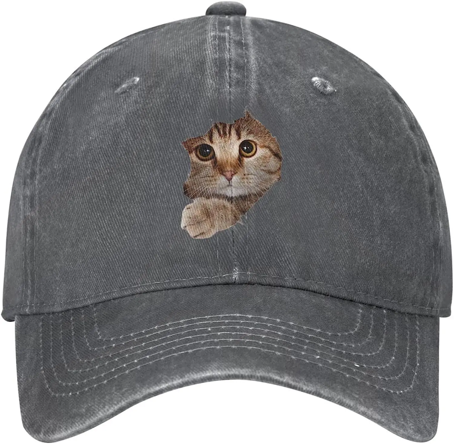 

Cat Cowboy Baseball Hat Unisex Hip Hop Adjustable Cowboy Hat, Suitable for Casual Camping Travel Decoration and More