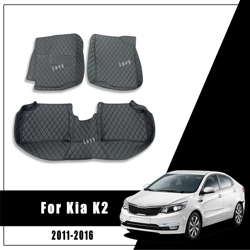 

Car Floor Mats For KIA RIO K2 2011 2012 2013 2014 2015 2016 Waterproof Rugs Dash Mats Cargo Liners Carpets Accessories Auto Part