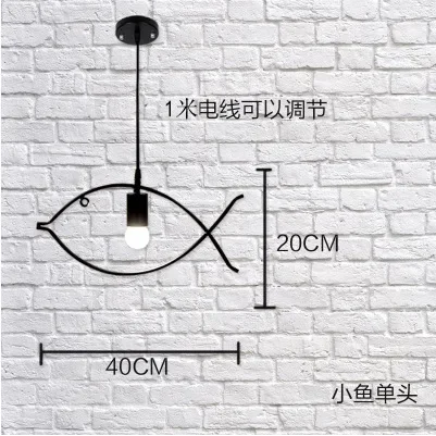 

Ретро люстра FLDJL рыбка