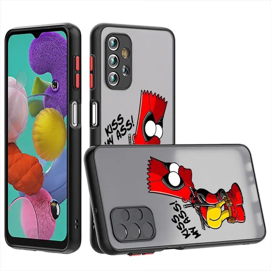 Disney S-Simpsons Family Phone Case for Samsung Galaxy A73 A23 A72 A22 A52 5G A53 A32 A54 A34 A13 A33 A24 A14 Soft Cover