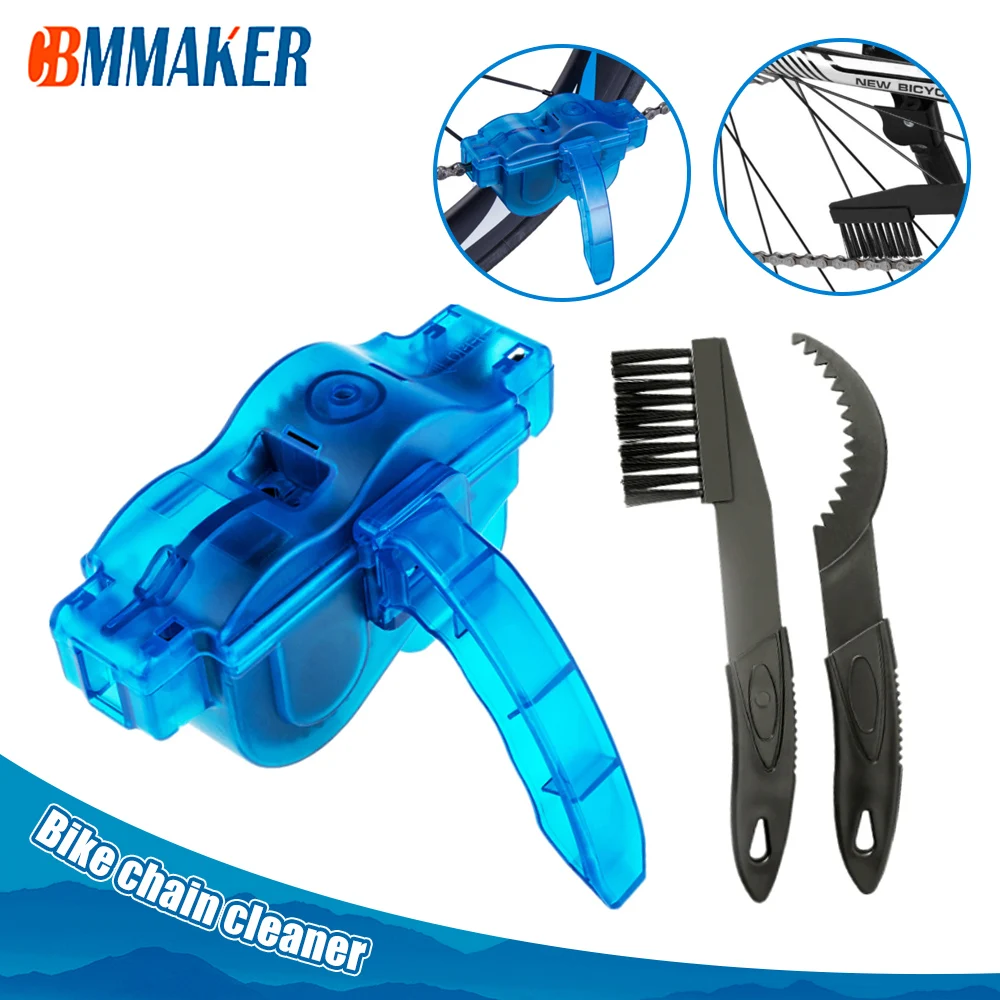 

Очиститель велосипедной цепи, 3D щетка для чистки цепи, протектор для велосипеда и мотоцикла, инструмент для мытья велосипеда, для горного велосипеда