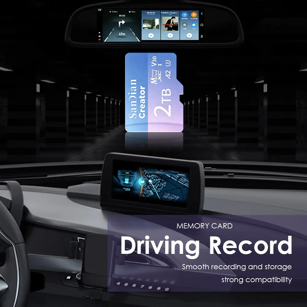 Фото Карта памяти Mini SD 128 ГБ 256 ГБ, высокоскоростная флеш-карта Micro TF U3 Class10 SD для смартфона, дрона, камеры, устройств мониторинга №4
