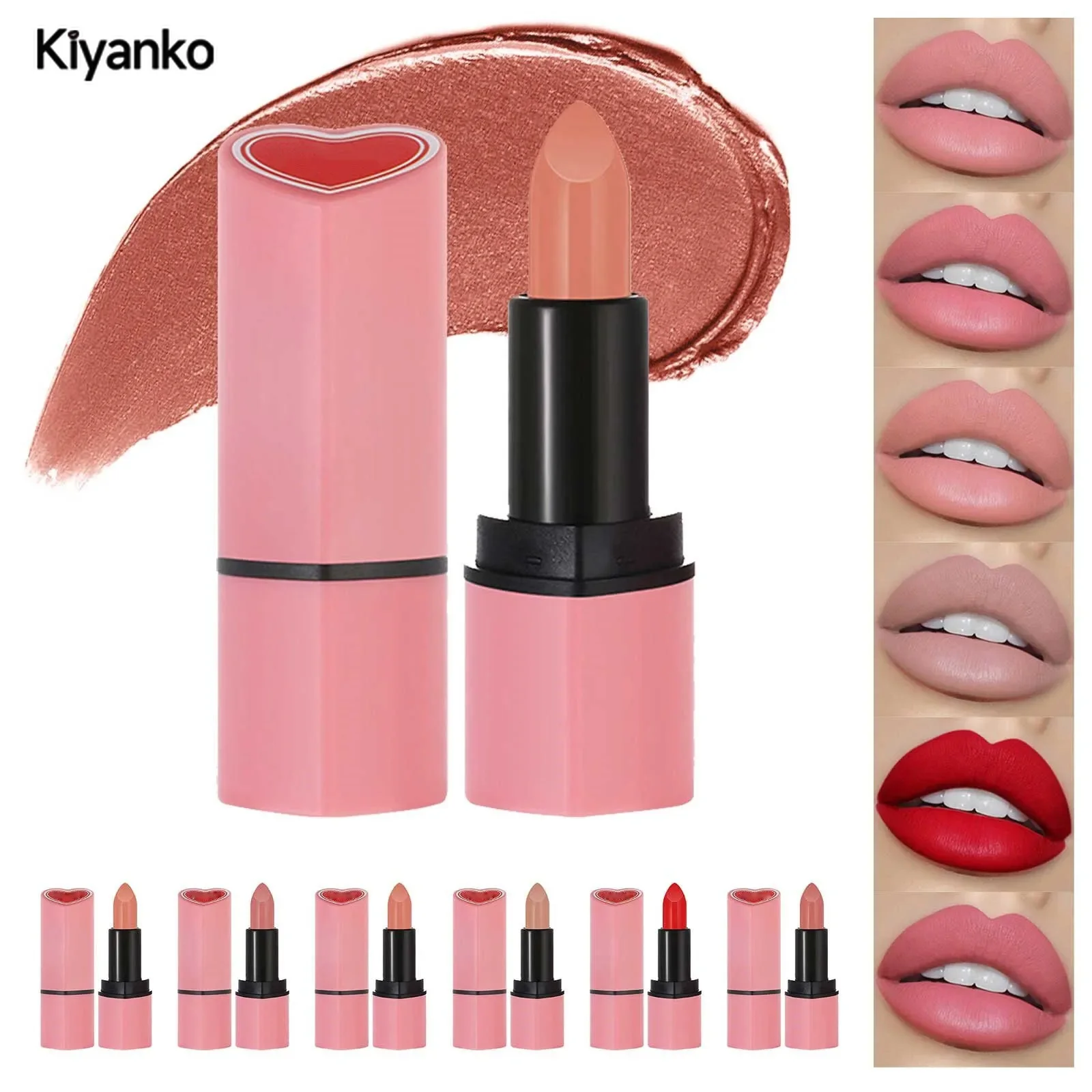 Блеск для губ Heart Melt High Gloss Макияж Игривая жевательная резинка розовый