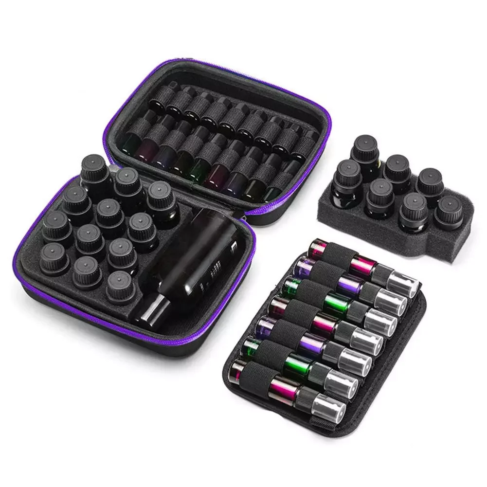 

2023NEW Grids Portable Essential Oil Storage Bag for Free Combination EVA Essential Oil Case Multi-function Storage Bags