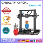 Набор для 3D-принтера CREALITY Ender 3 V2, обновленная Бесшумная материнская плата, стеклянная платформа, шаговый драйвер, возобновление печати