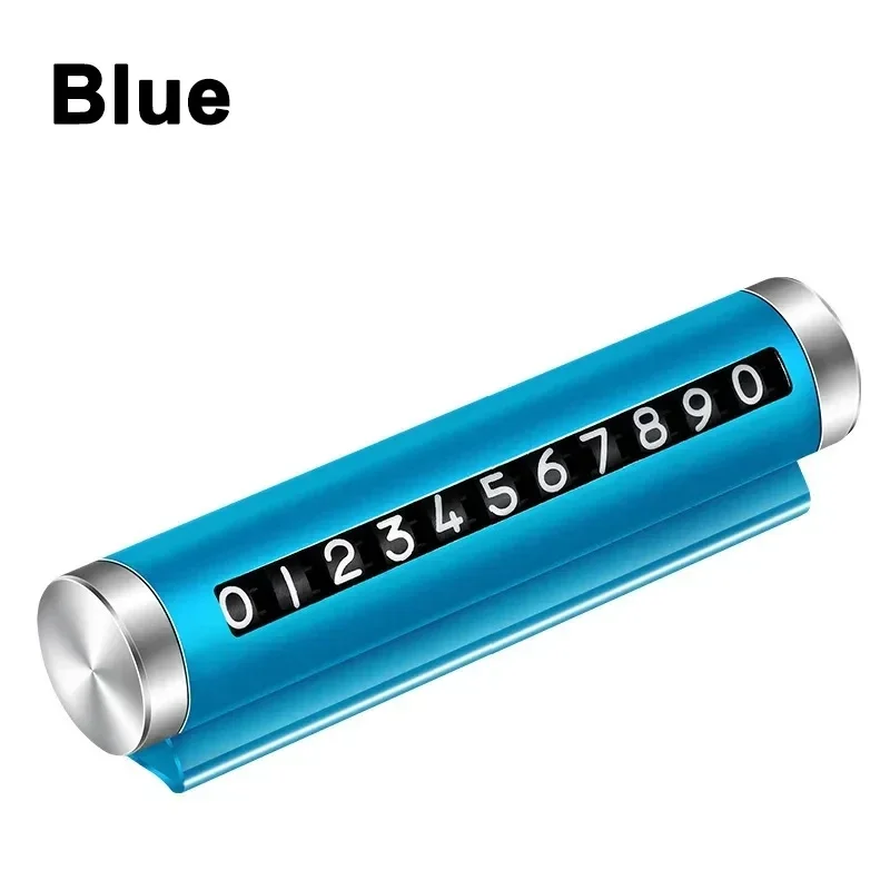 

Металлическая автомобильная временная парковочная карта, универсальная поворотная табличка с номером телефона, роликовая регулировка, наклейки из сплава, парковочная карта, автоаксессуары